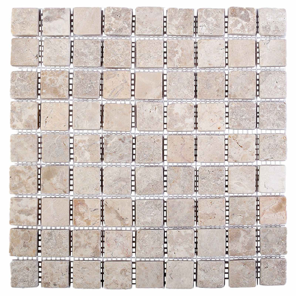 vidaXL Płytki Mozaikowe kremowy 30 x 30 cm Marmur