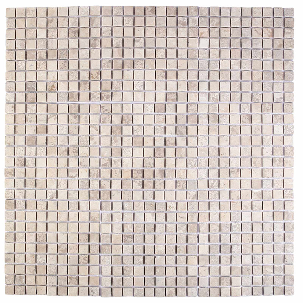 vidaXL Płytki Mozaikowe kremowy 30 x 30 cm Marmur