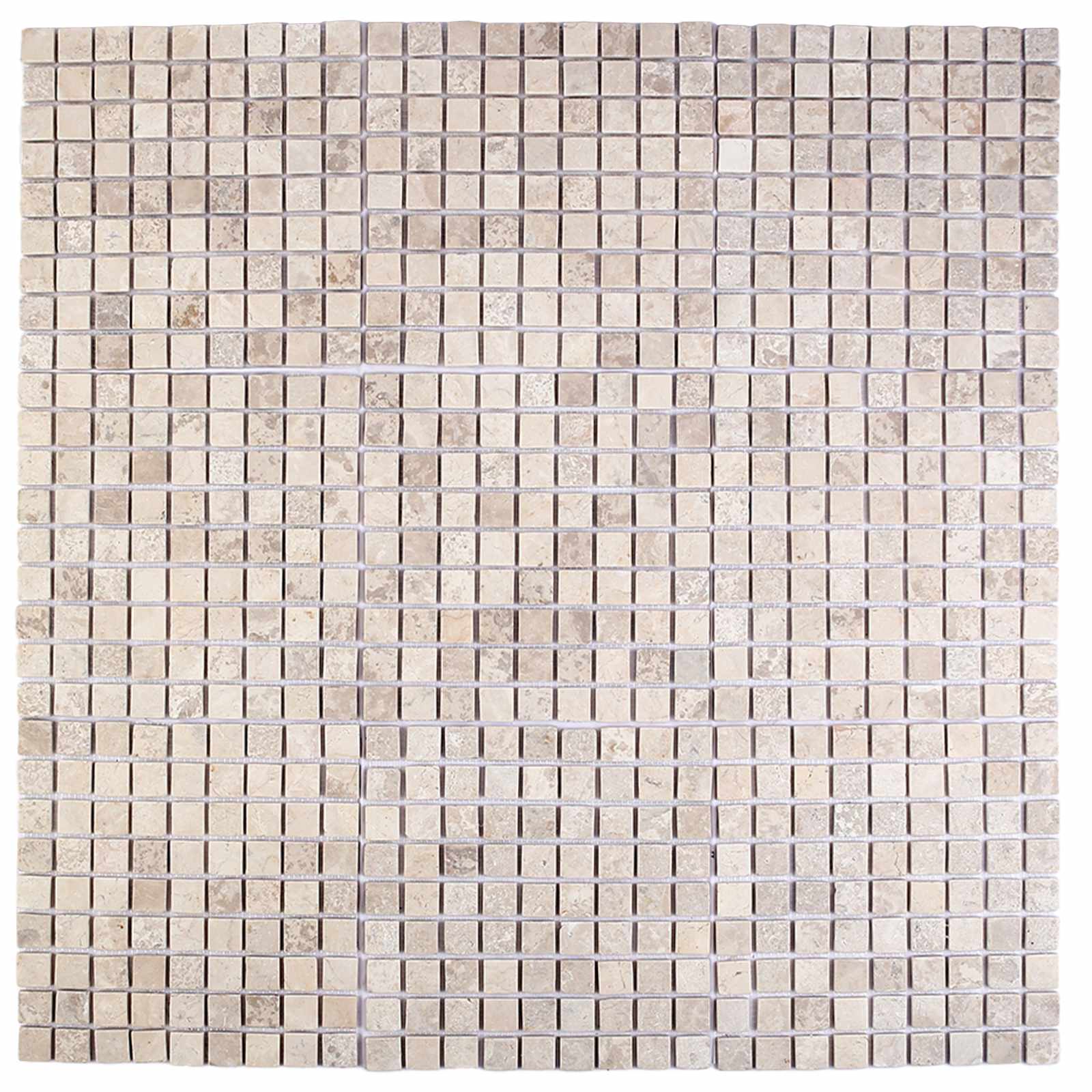 vidaXL Płytki Mozaikowe kremowy 30 x 30 cm Marmur