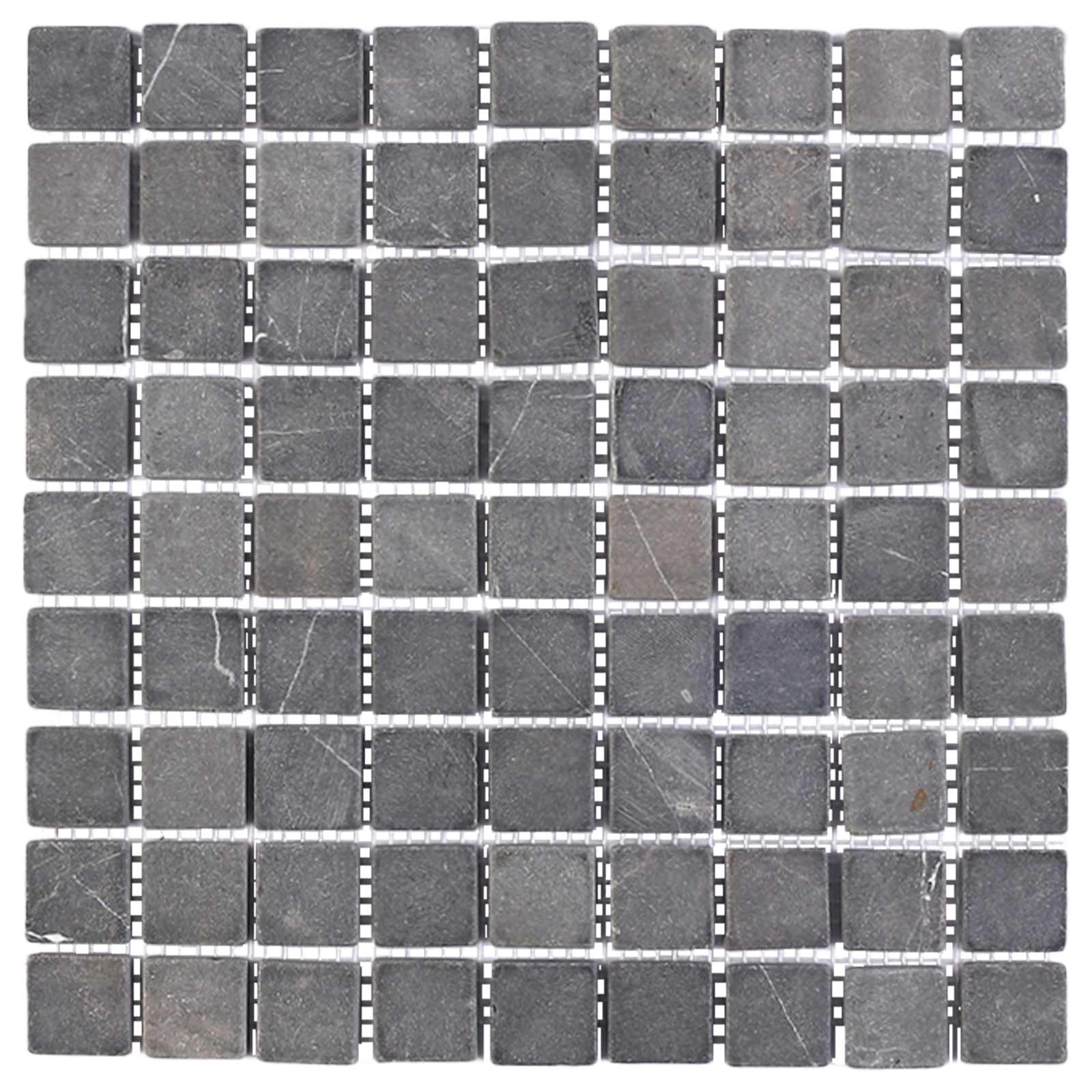 vidaXL Płytki Mozaikowe Szary 30 x 30 cm Marmur