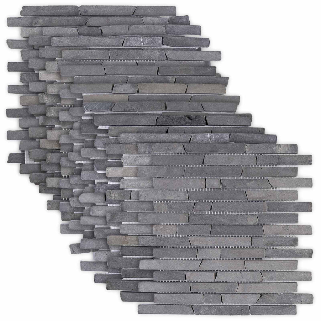 vidaXL Płytki Mozaikowe Szary 30 x 30 cm Marmur