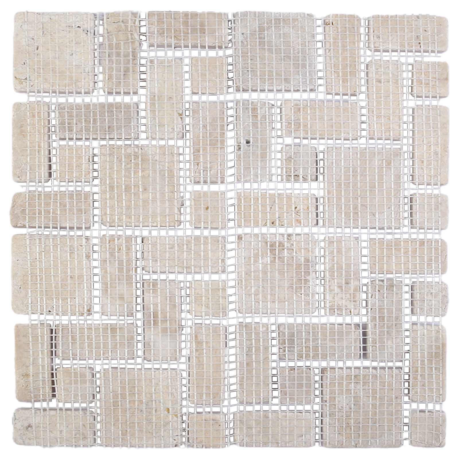 vidaXL Płytki Mozaikowe kremowy 30 x 30 cm Marmur