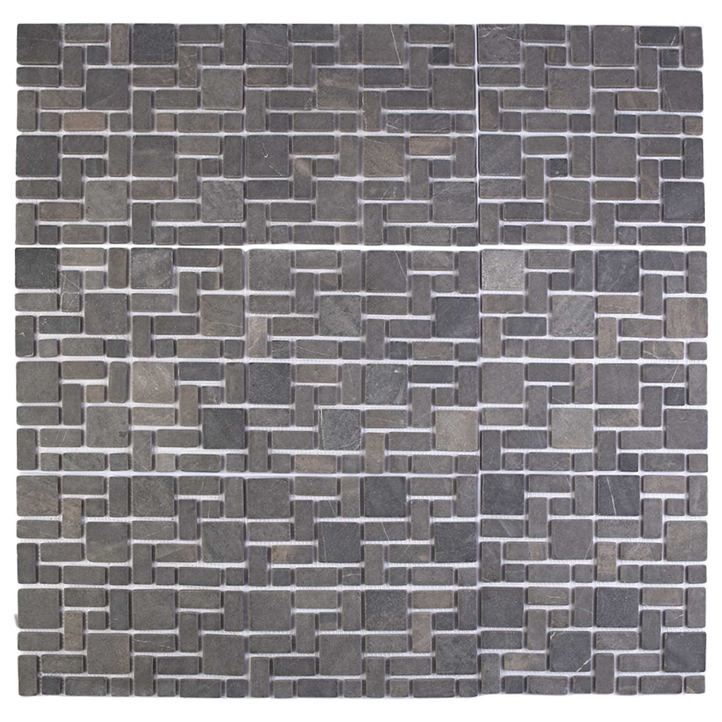 vidaXL Płytki Mozaikowe Szary 30 x 30 cm Marmur