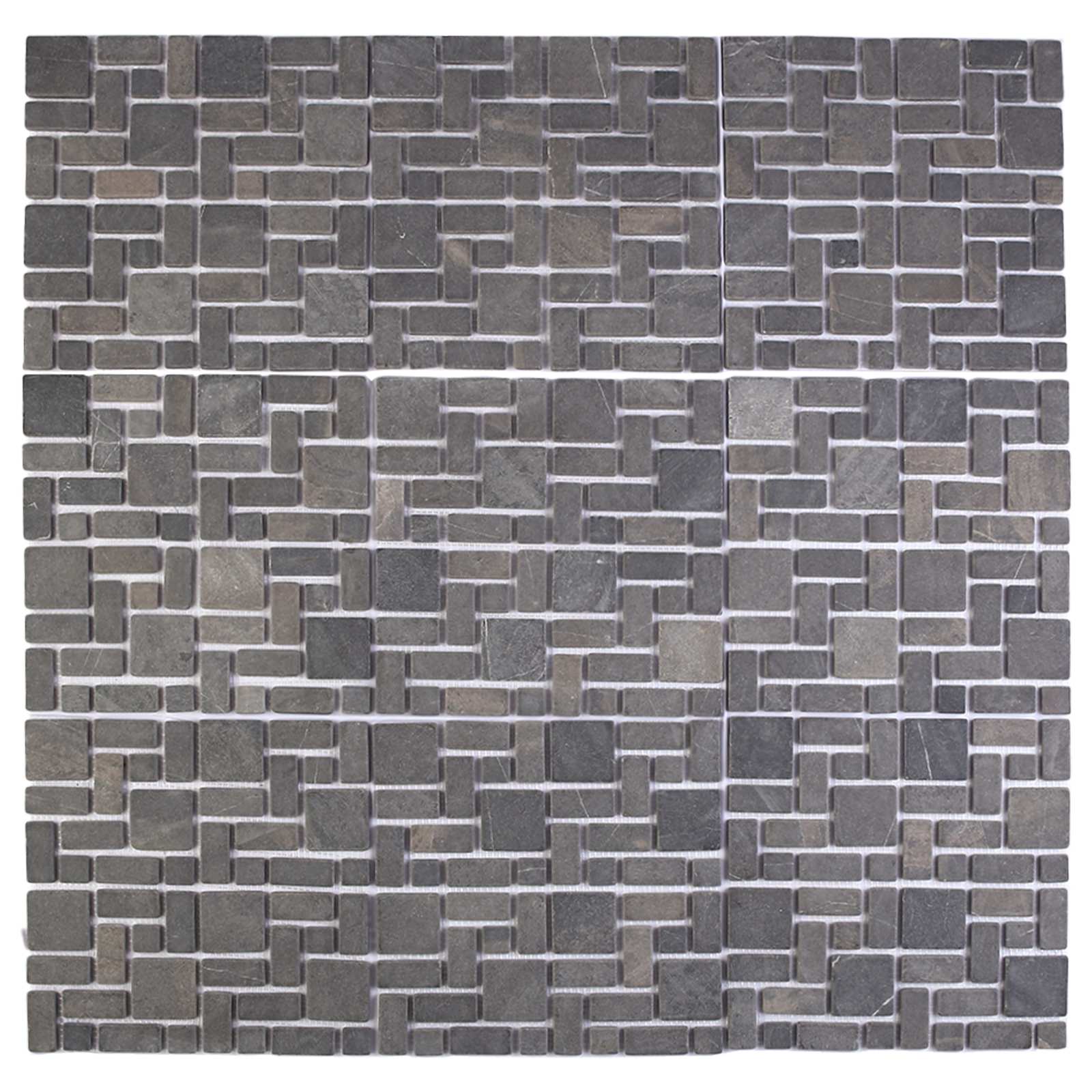 vidaXL Płytki Mozaikowe Szary 30 x 30 cm Marmur