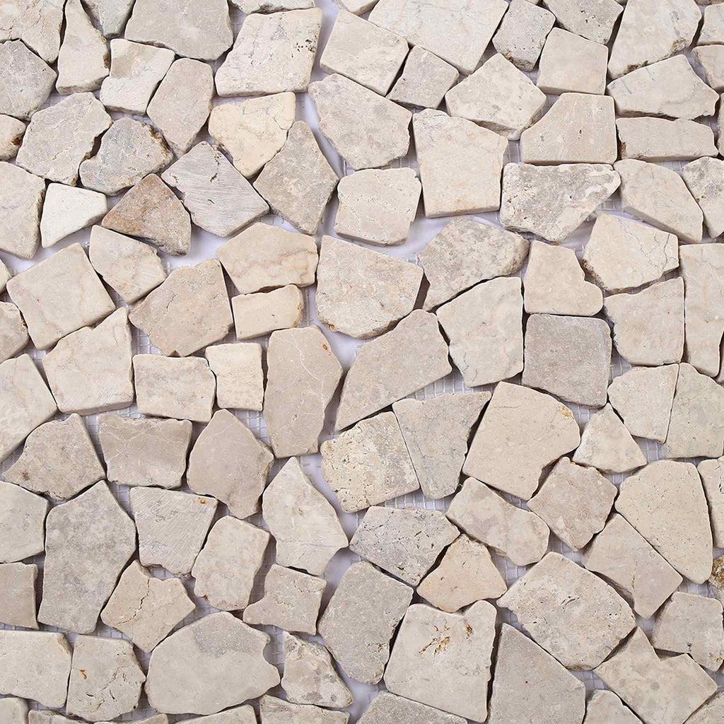 vidaXL Płytki Mozaikowe kremowy 30 x 30 cm Marmur