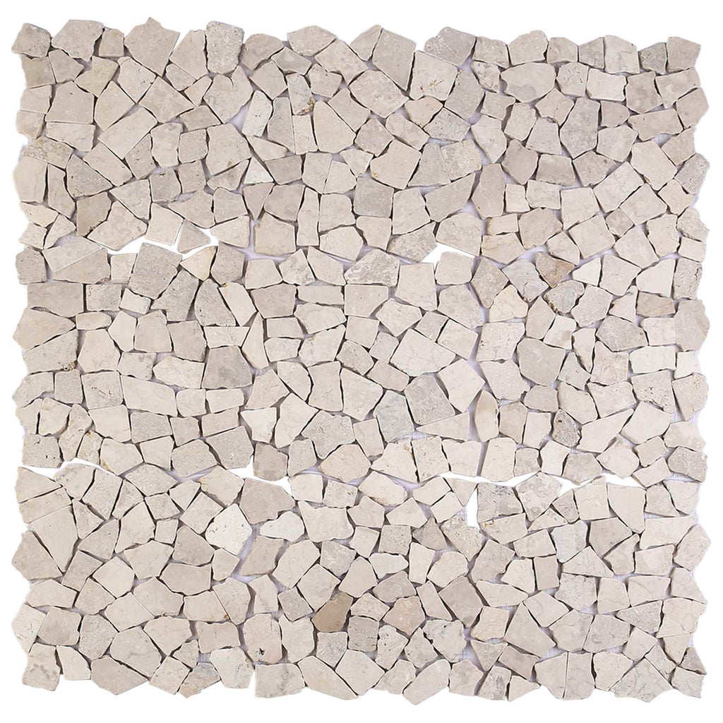 vidaXL Płytki Mozaikowe kremowy 30 x 30 cm Marmur