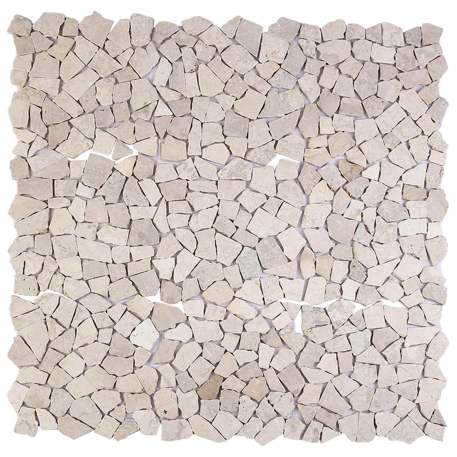 vidaXL Płytki Mozaikowe kremowy 30 x 30 cm Marmur