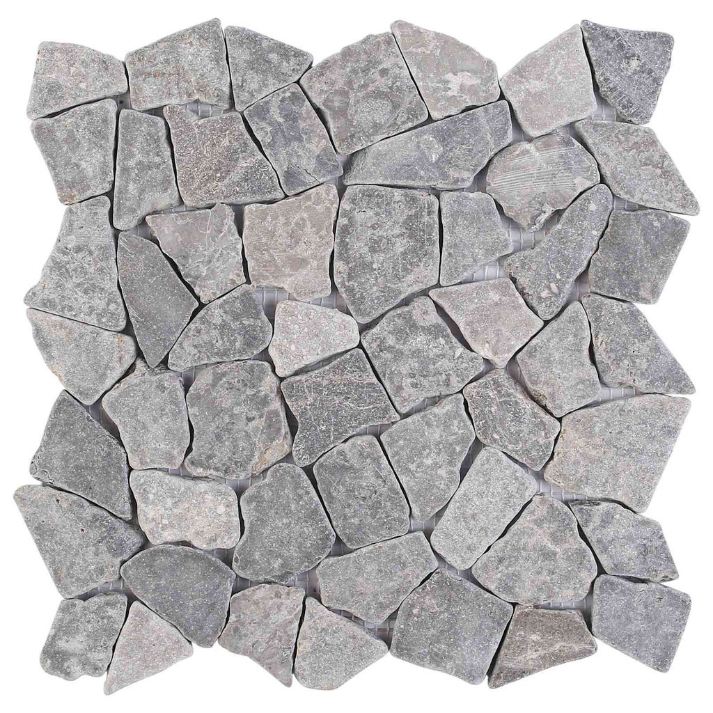 vidaXL Płytki Mozaikowe jasnoszary 30 x 30 cm Marmur