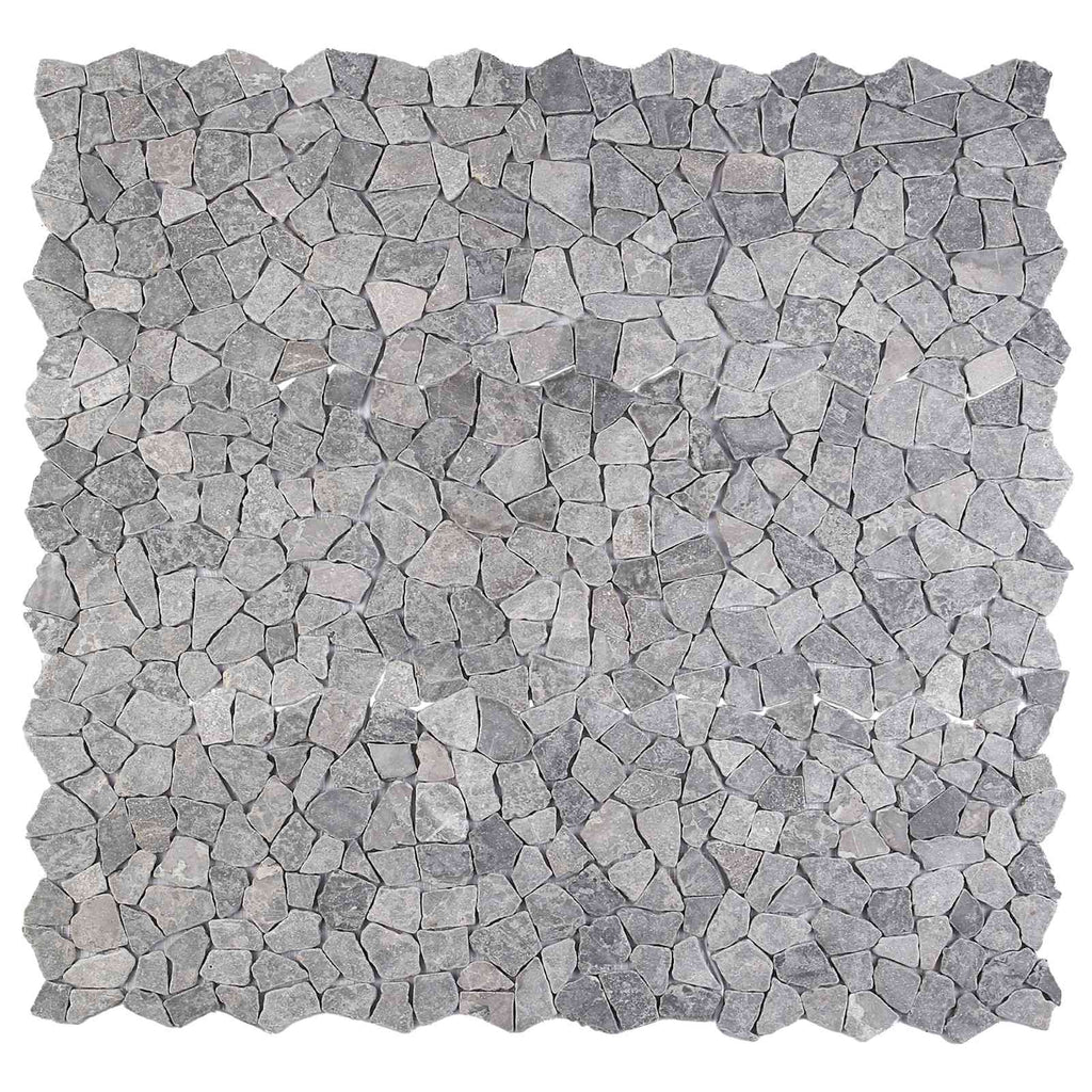 vidaXL Płytki Mozaikowe jasnoszary 30 x 30 cm Marmur