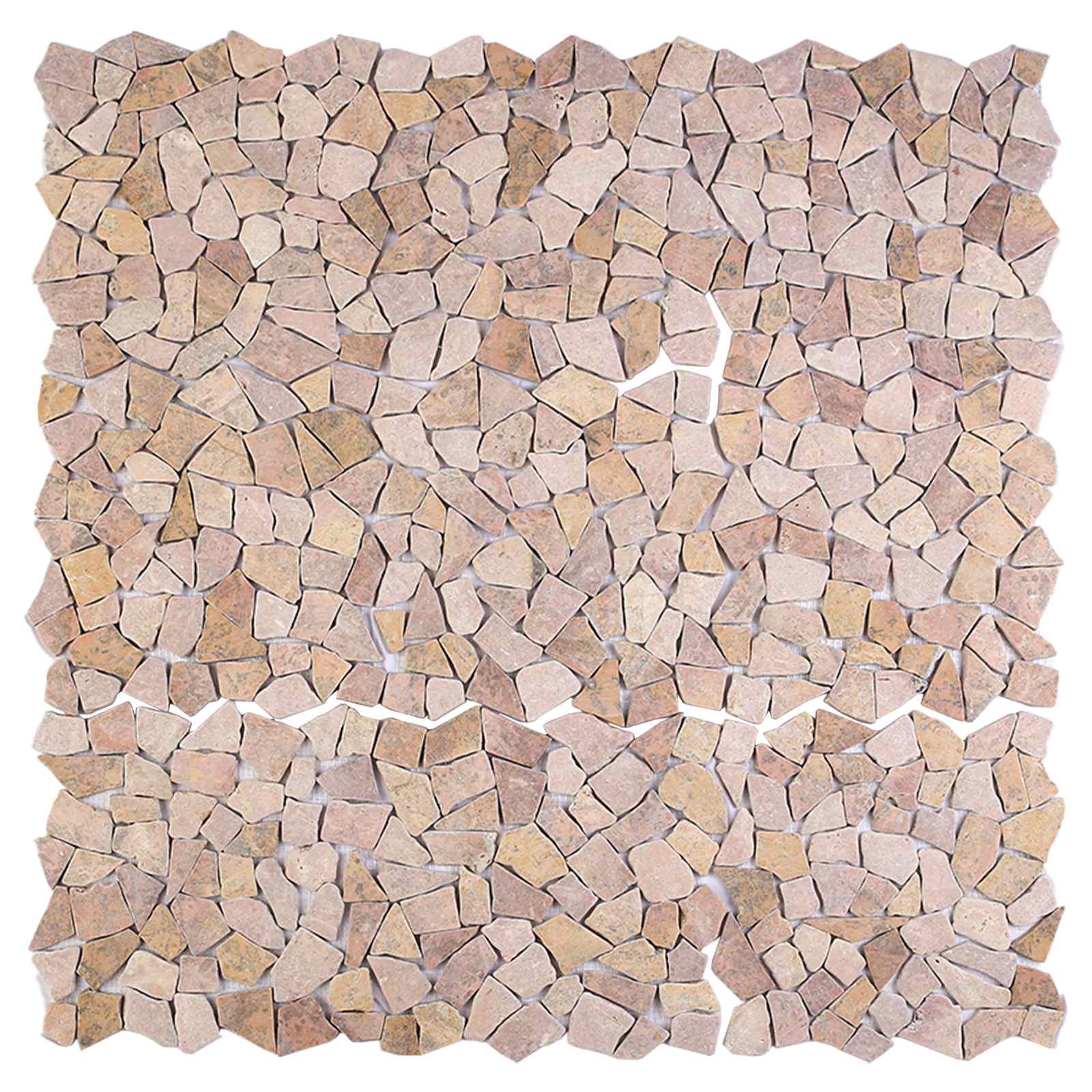 vidaXL Płytki Mozaikowe czerwony 30 x 30 cm Marmur