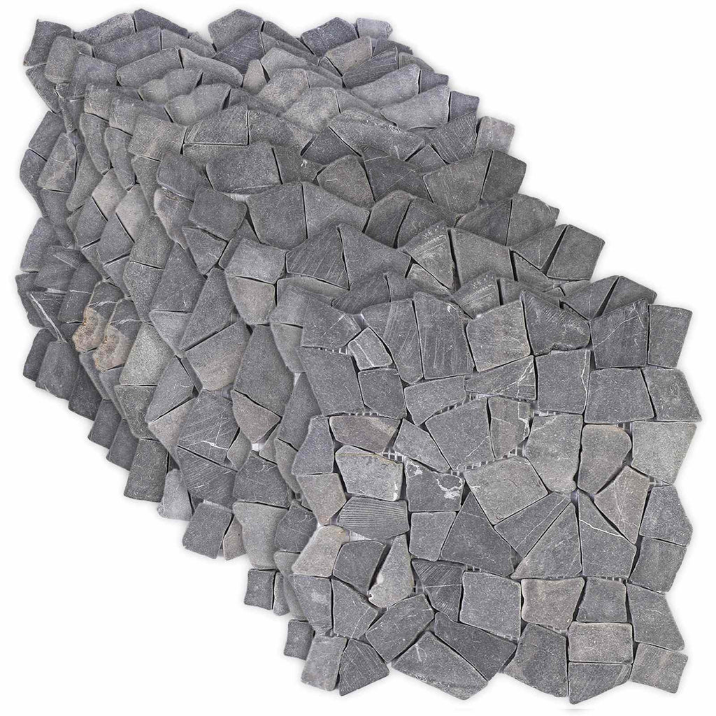 vidaXL Płytki Mozaikowe ciemnoszary 30 x 30 cm Marmur