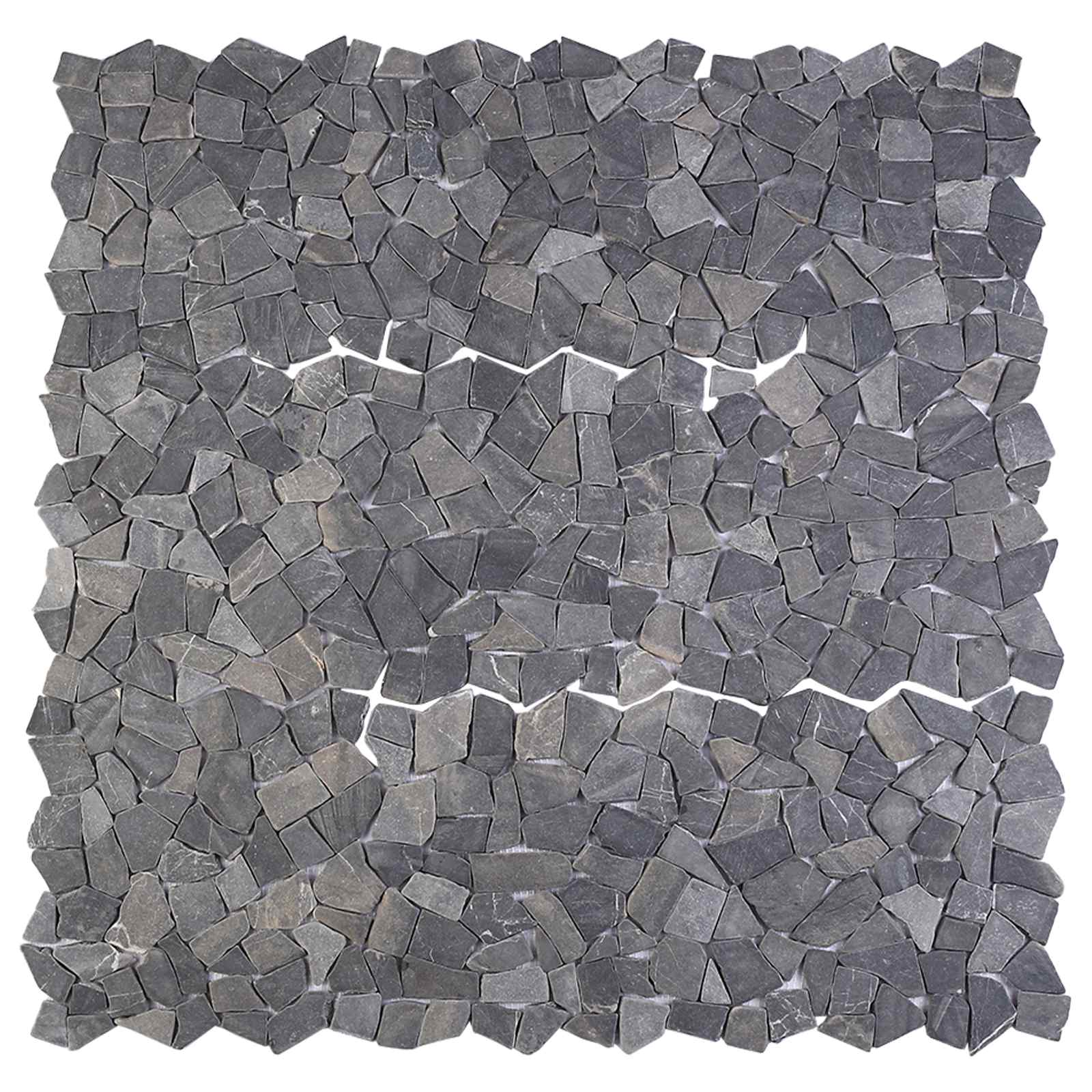 vidaXL Płytki Mozaikowe ciemnoszary 30 x 30 cm Marmur