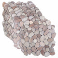 vidaXL Płytki Pebble Beżowy i blady róż 30 x 30 cm Kamień rzeczny