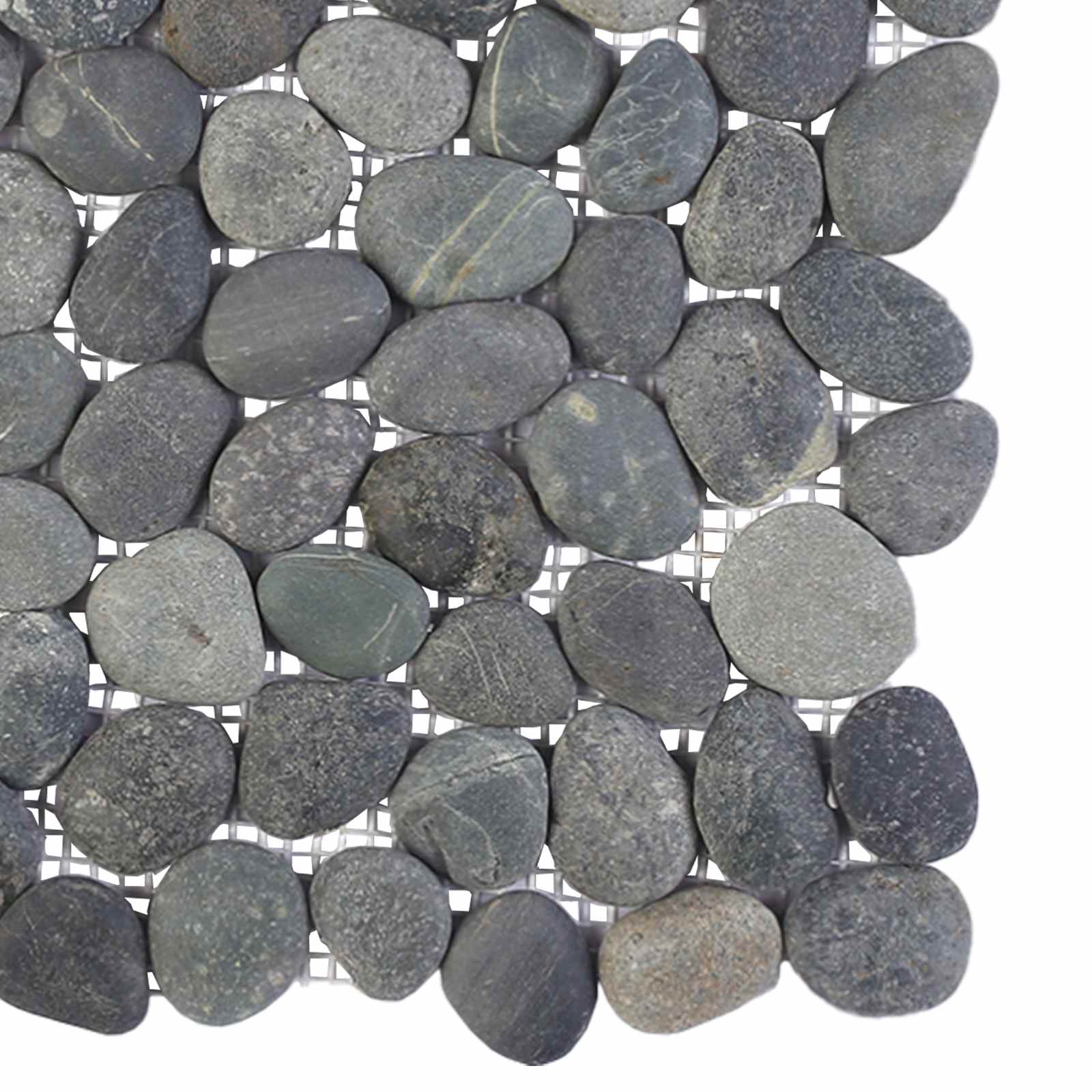 vidaXL Płytki Pebble Szary 30 x 30 cm Kamień rzeczny