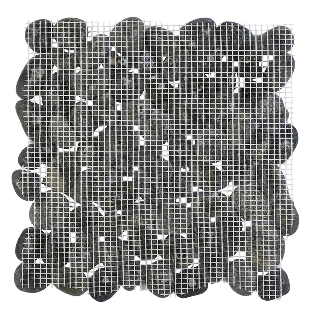 vidaXL Płytki Pebble Szary 30 x 30 cm Kamień rzeczny