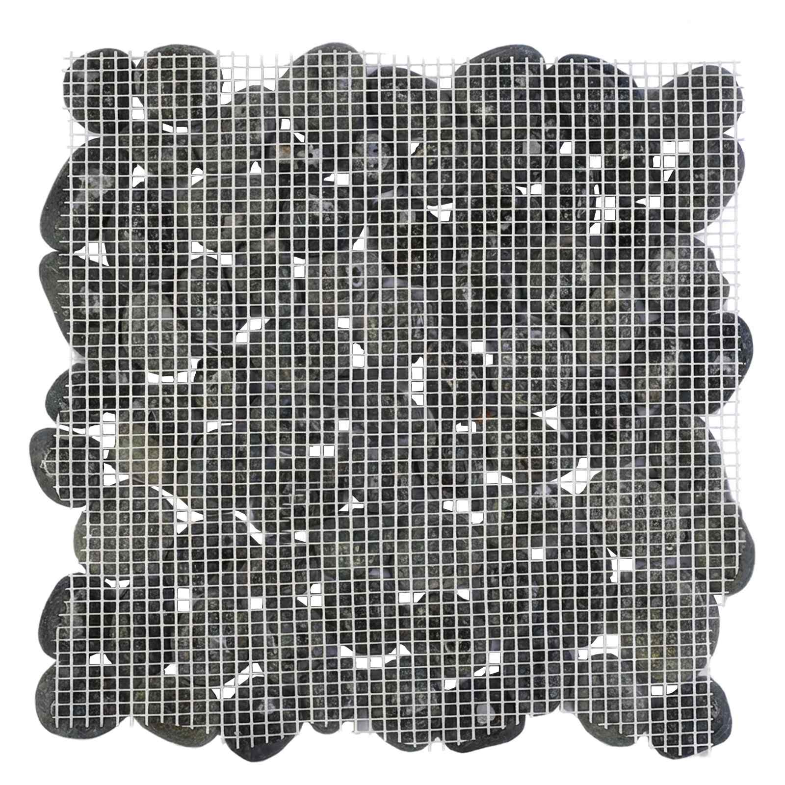 vidaXL Płytki Pebble Szary 30 x 30 cm Kamień rzeczny