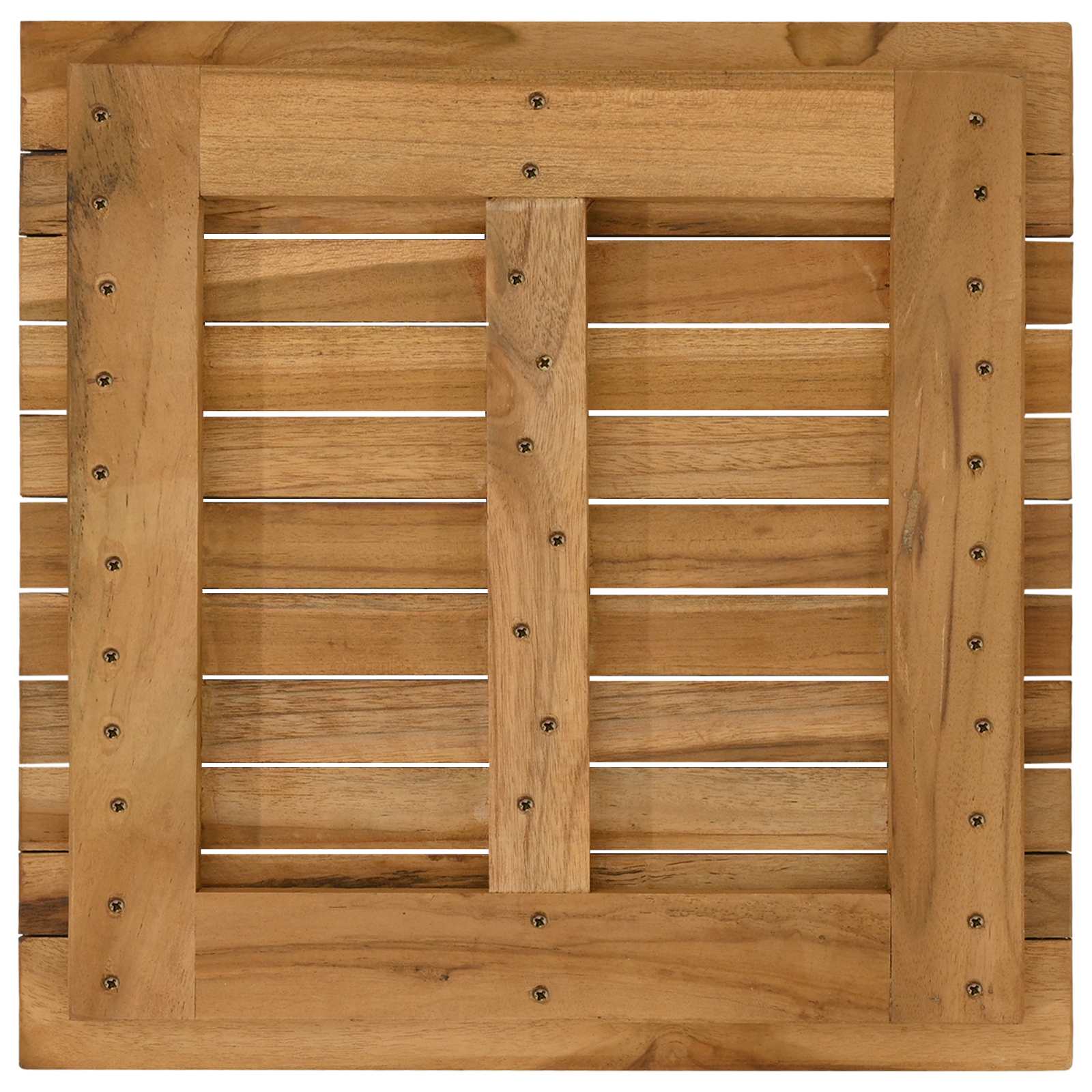vidaXL Blat stołu 50 x 50 x 3,5 cm Kwadrat Lite drewno teakowe