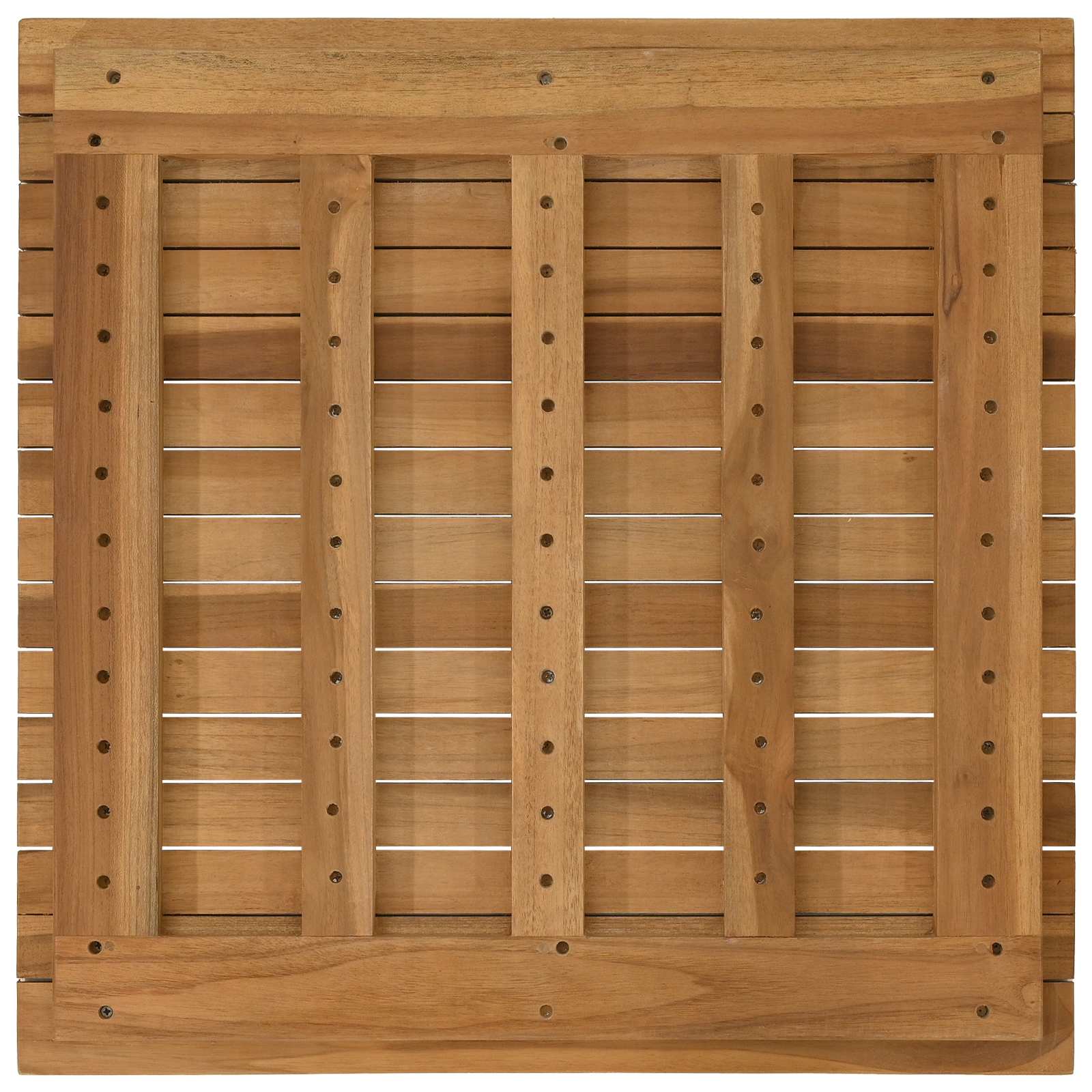 vidaXL Blat stołu 60 x 60 x 3,5 cm Kwadrat Lite drewno teakowe