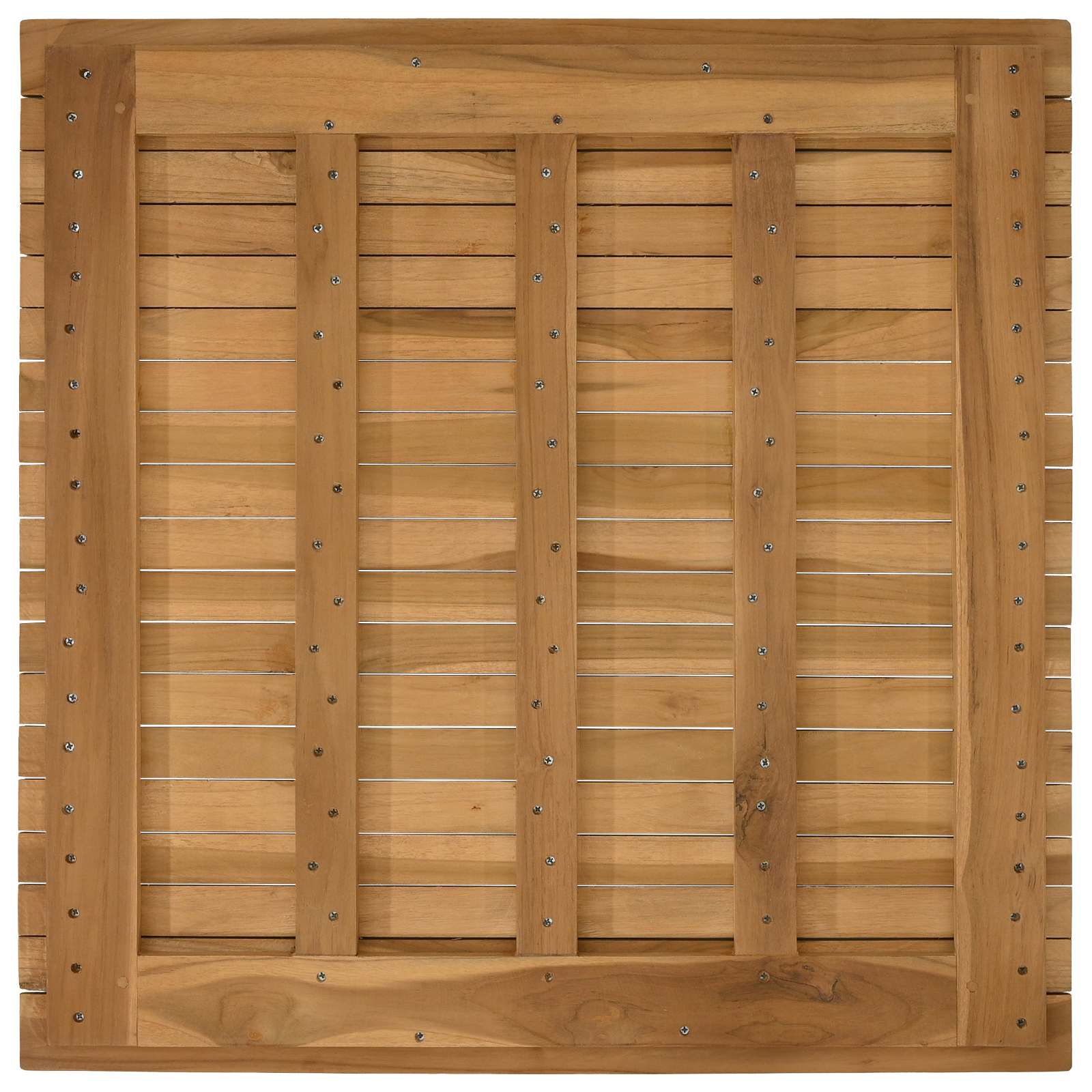 vidaXL Blat stołu 70 x 70 x 3,5 cm Kwadrat Lite drewno teakowe