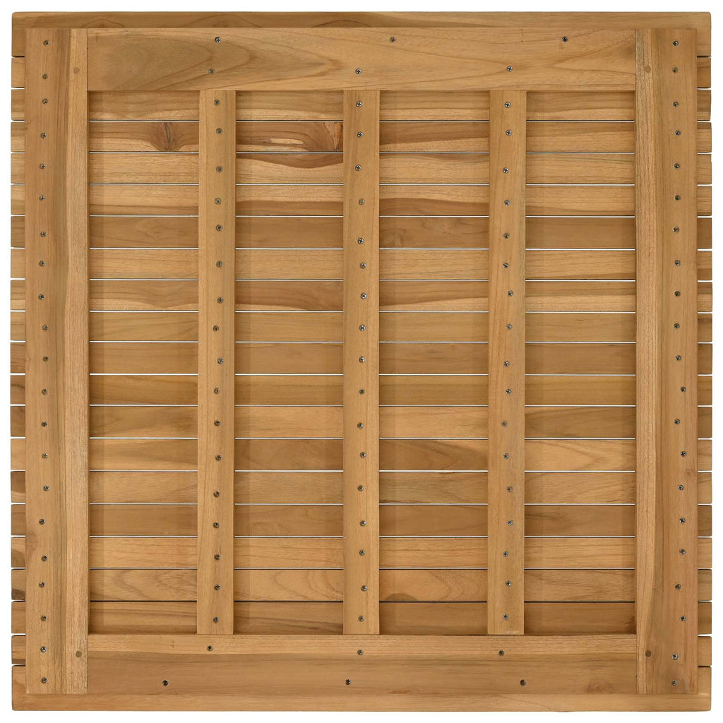 vidaXL Blat stołu 80 x 80 x 3,5 cm Kwadrat Lite drewno teakowe