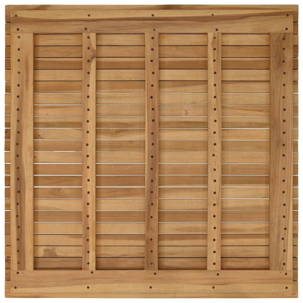 vidaXL Blat stołu 90 x 90 x 3,5 cm Kwadrat Lite drewno teakowe