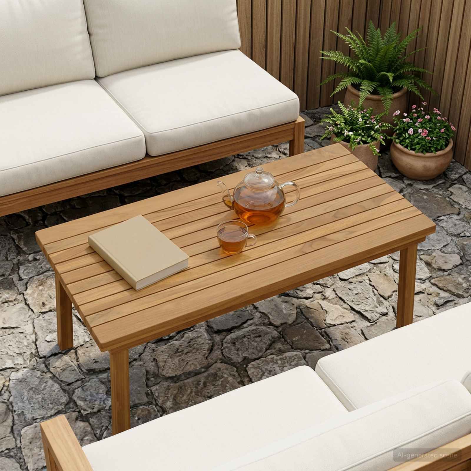 vidaXL Blat stołu 80 x 40 x 3,5 cm Prostokątny Lite drewno teakowe