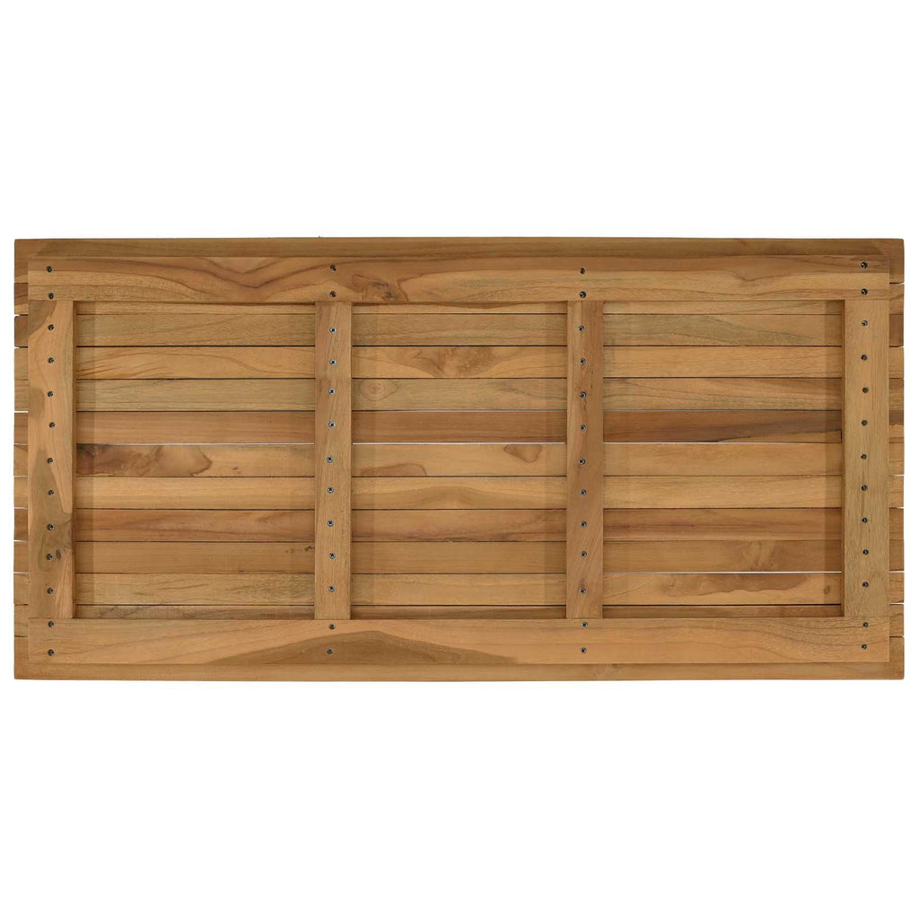 vidaXL Blat stołu 100 x 50 x 3,5 cm Prostokątny Lite drewno teakowe