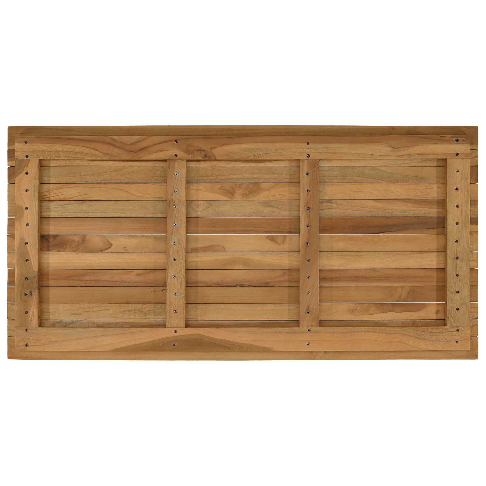 vidaXL Blat stołu 100 x 50 x 3,5 cm Prostokątny Lite drewno teakowe