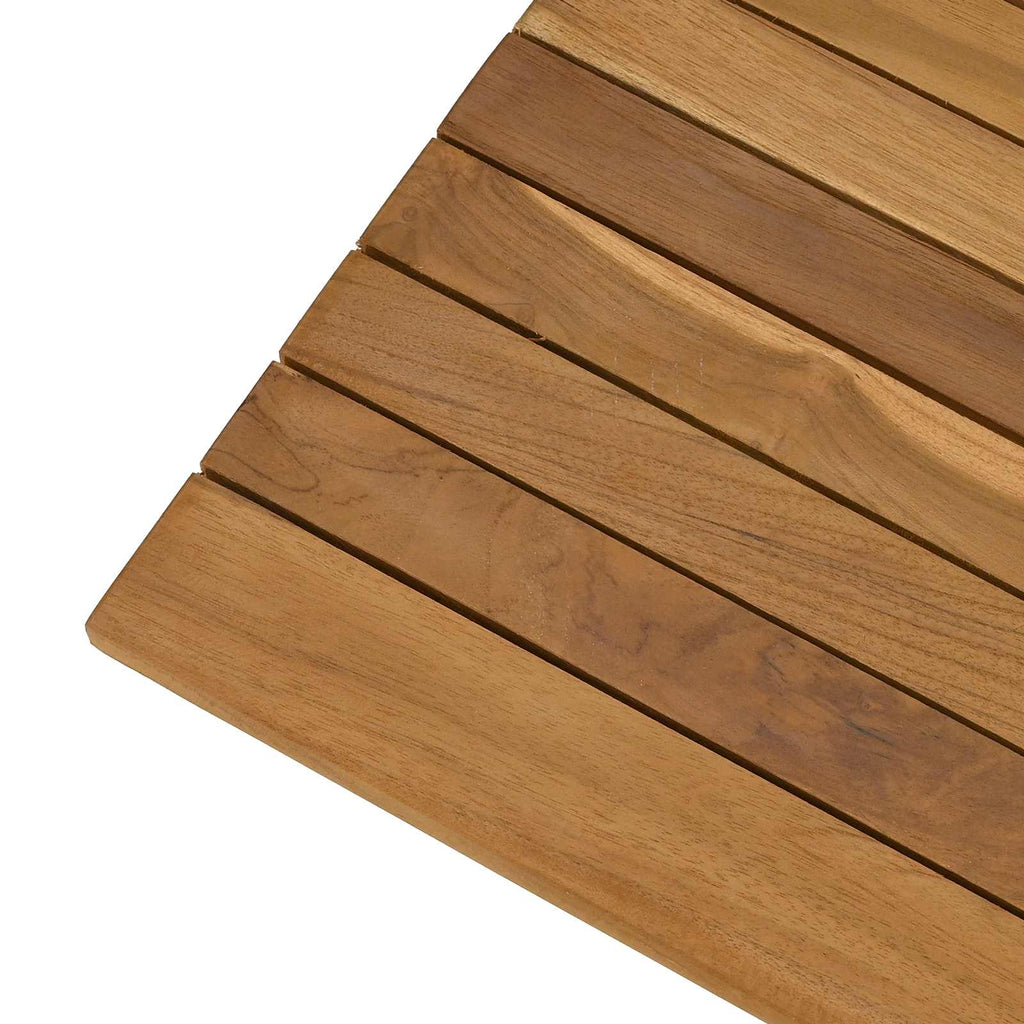 vidaXL Blat stołu 110 x 55 x 3,5 cm Prostokątny Lite drewno teakowe