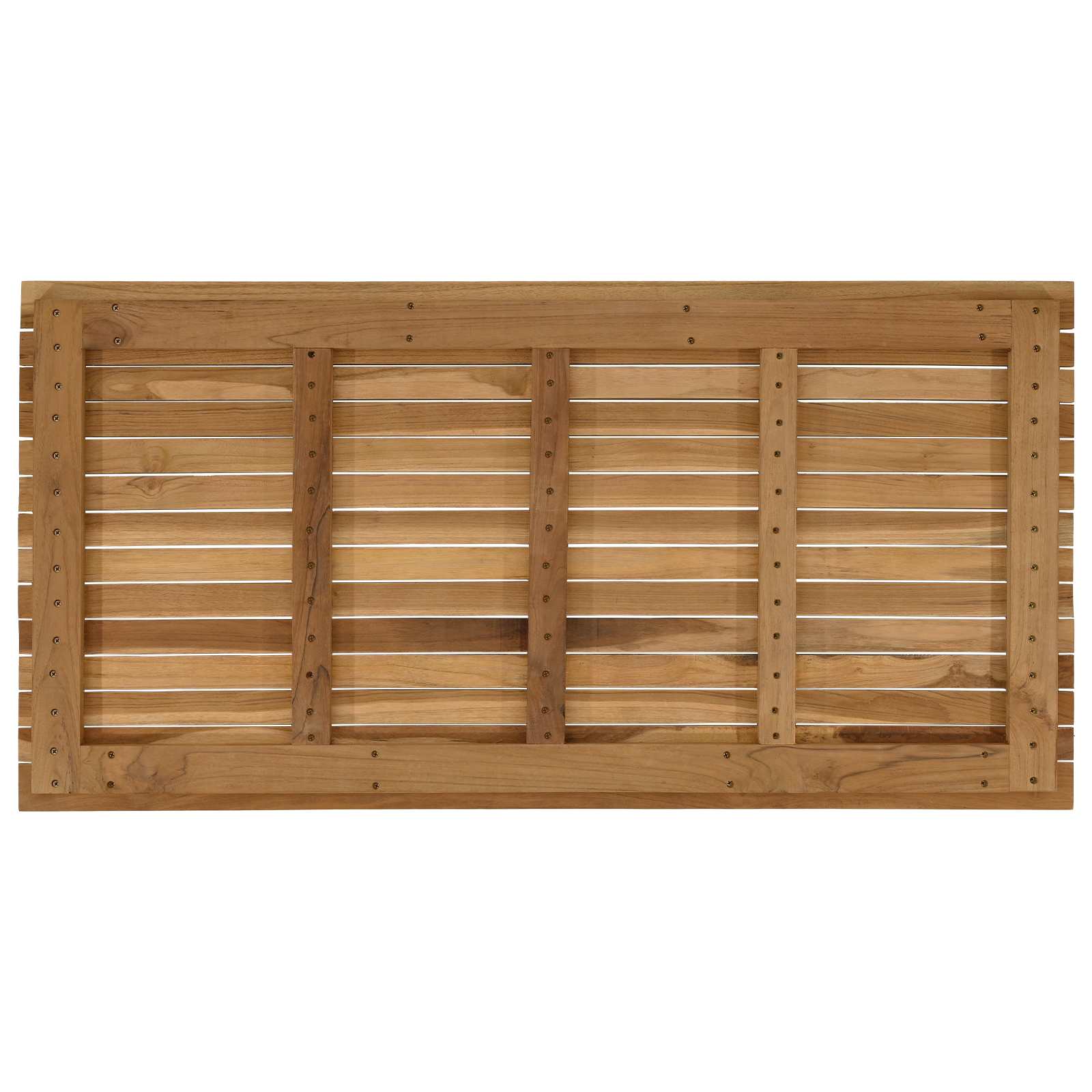 vidaXL Blat stołu 110 x 55 x 3,5 cm Prostokątny Lite drewno teakowe