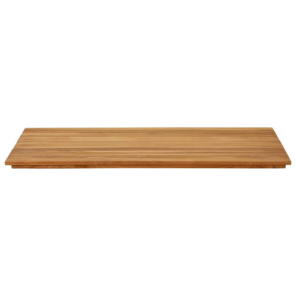 vidaXL Blat stołu 110 x 55 x 3,5 cm Prostokątny Lite drewno teakowe