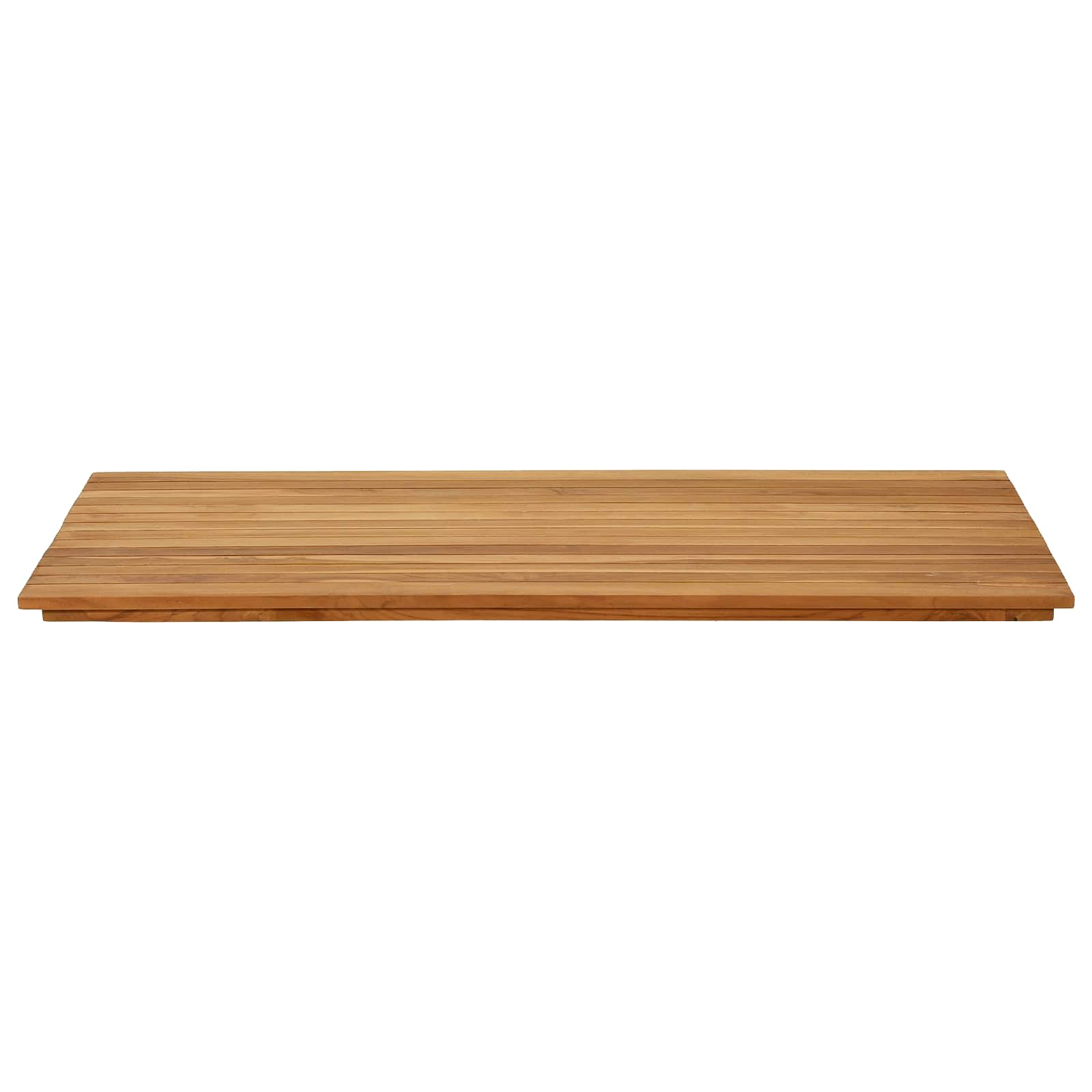 vidaXL Blat stołu 110 x 55 x 3,5 cm Prostokątny Lite drewno teakowe