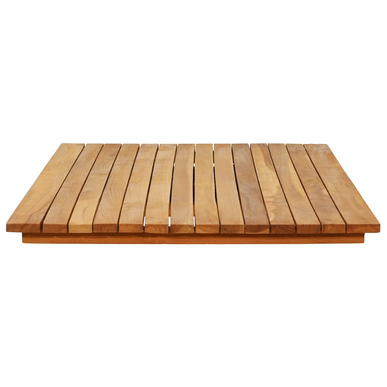 vidaXL Blat stołu 110 x 55 x 3,5 cm Prostokątny Lite drewno teakowe