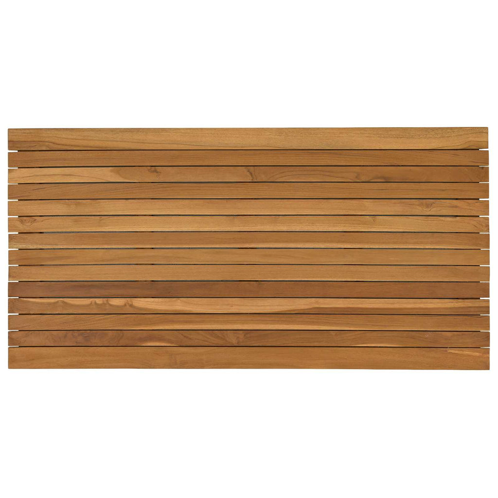vidaXL Blat stołu 110 x 55 x 3,5 cm Prostokątny Lite drewno teakowe