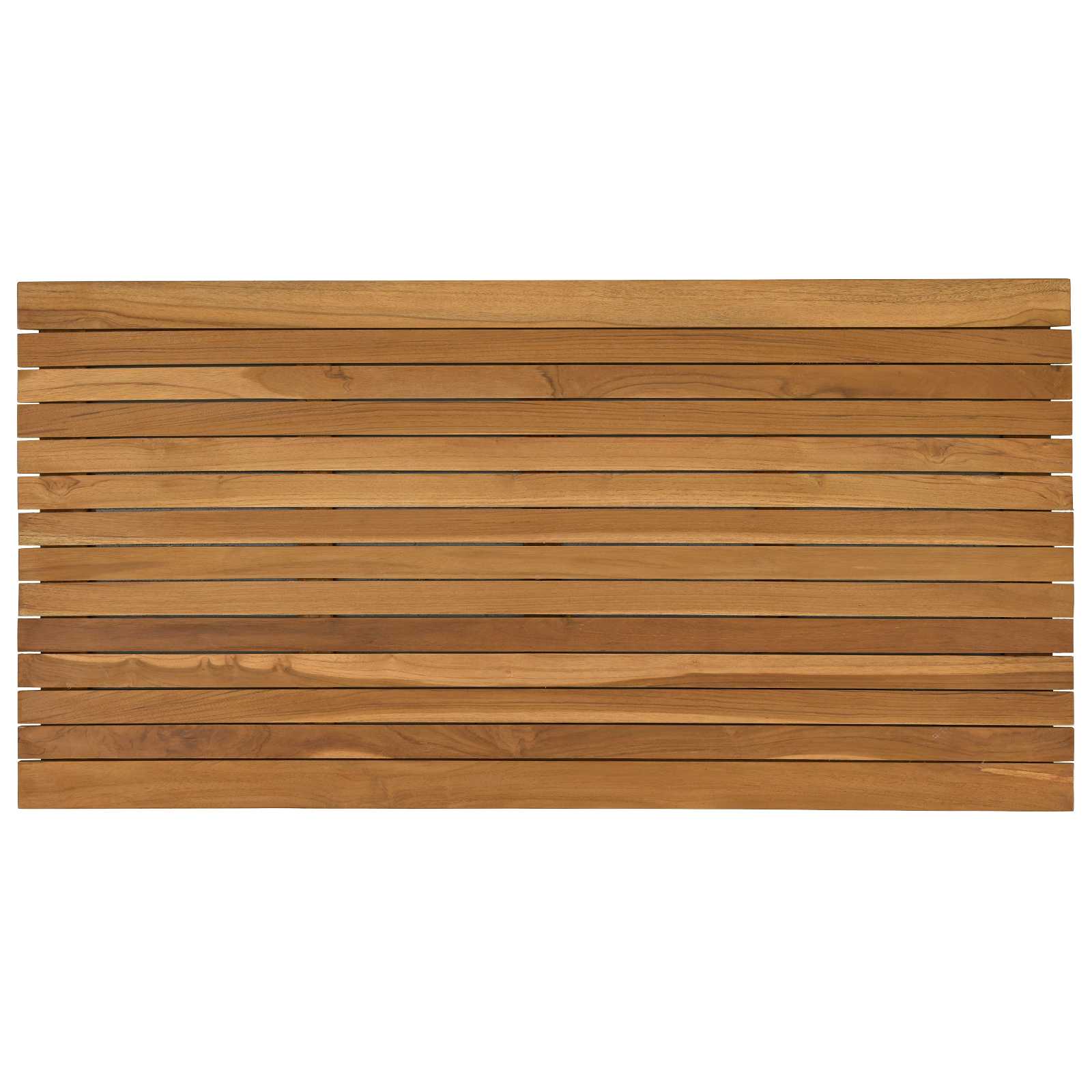 vidaXL Blat stołu 110 x 55 x 3,5 cm Prostokątny Lite drewno teakowe
