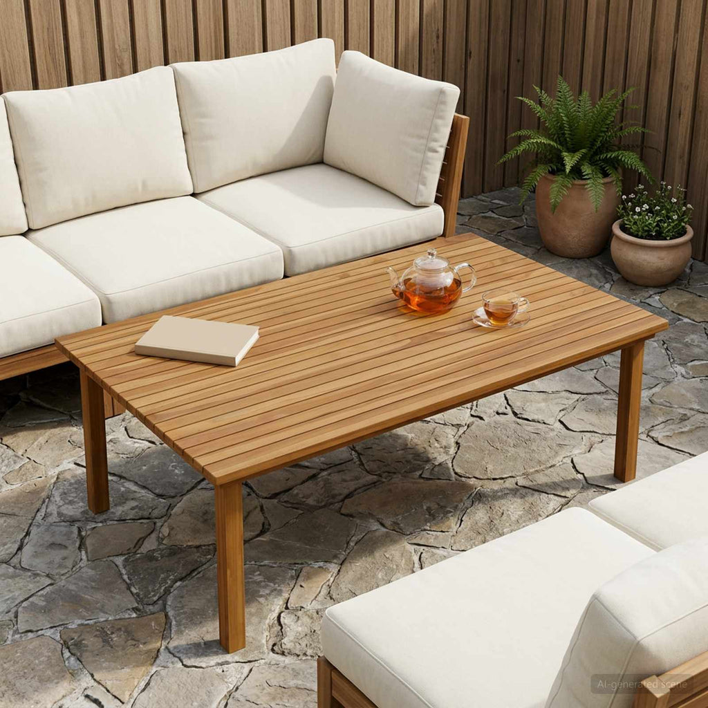 vidaXL Blat stołu 120 x 70 x 3,5 cm Prostokątny Lite drewno teakowe