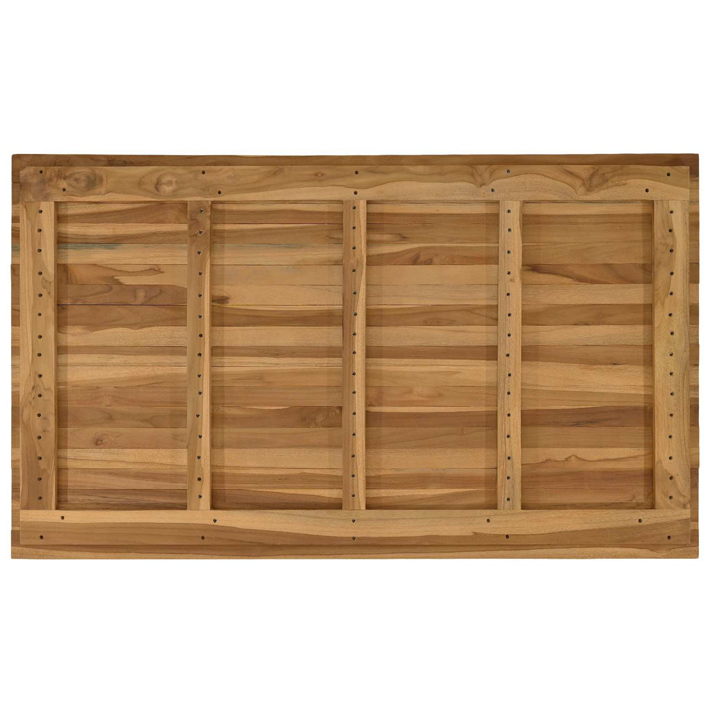 vidaXL Blat stołu 120 x 70 x 3,5 cm Prostokątny Lite drewno teakowe