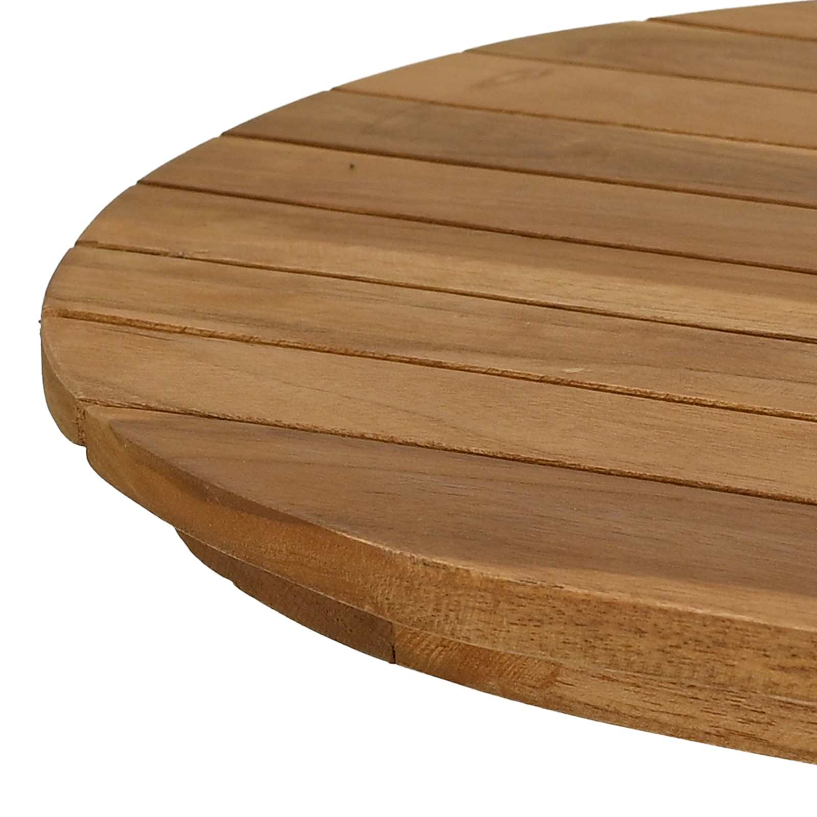 vidaXL Blat stołu 80 x 40 x 3,5 cm Owalny Lite drewno teakowe