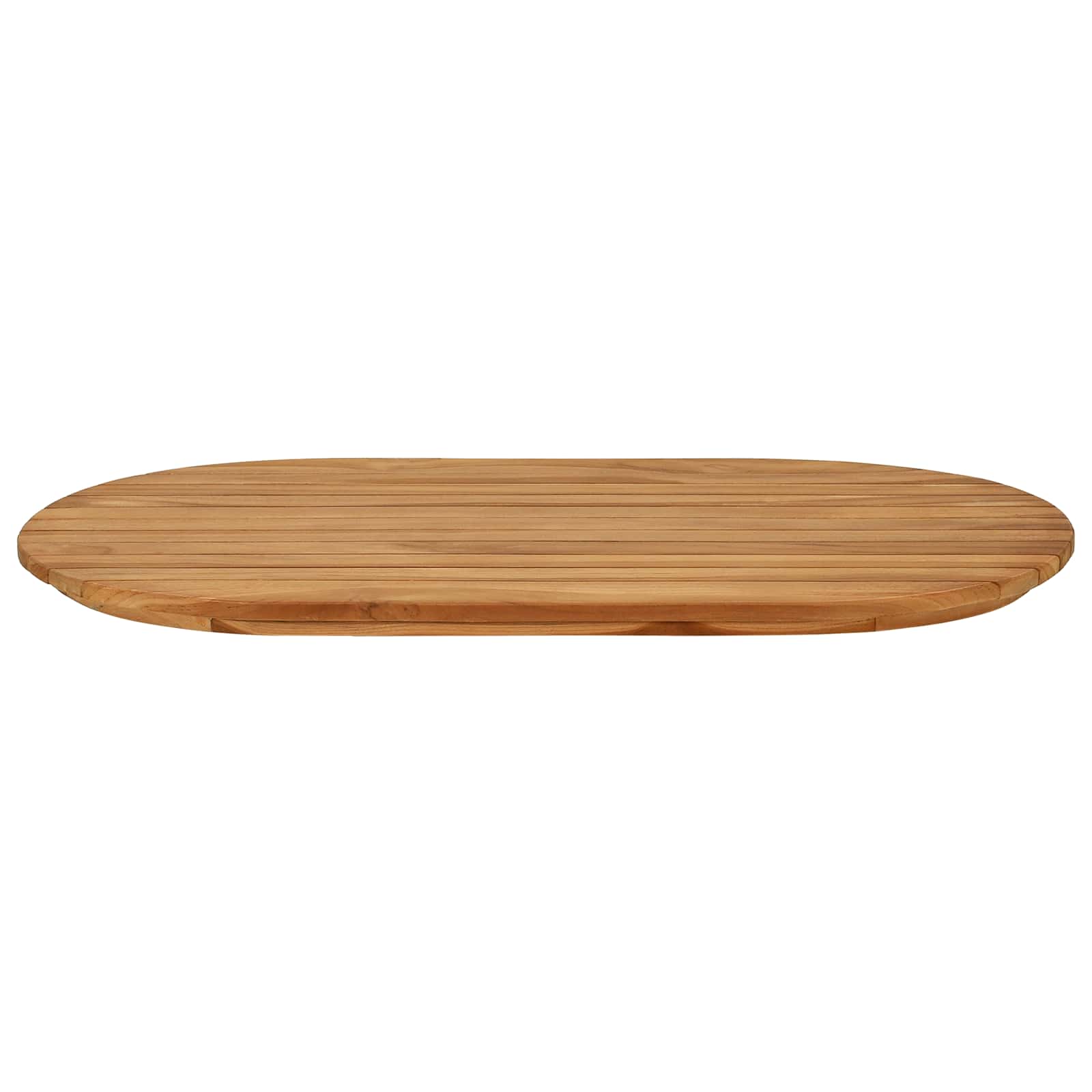 vidaXL Blat stołu 80 x 40 x 3,5 cm Owalny Lite drewno teakowe