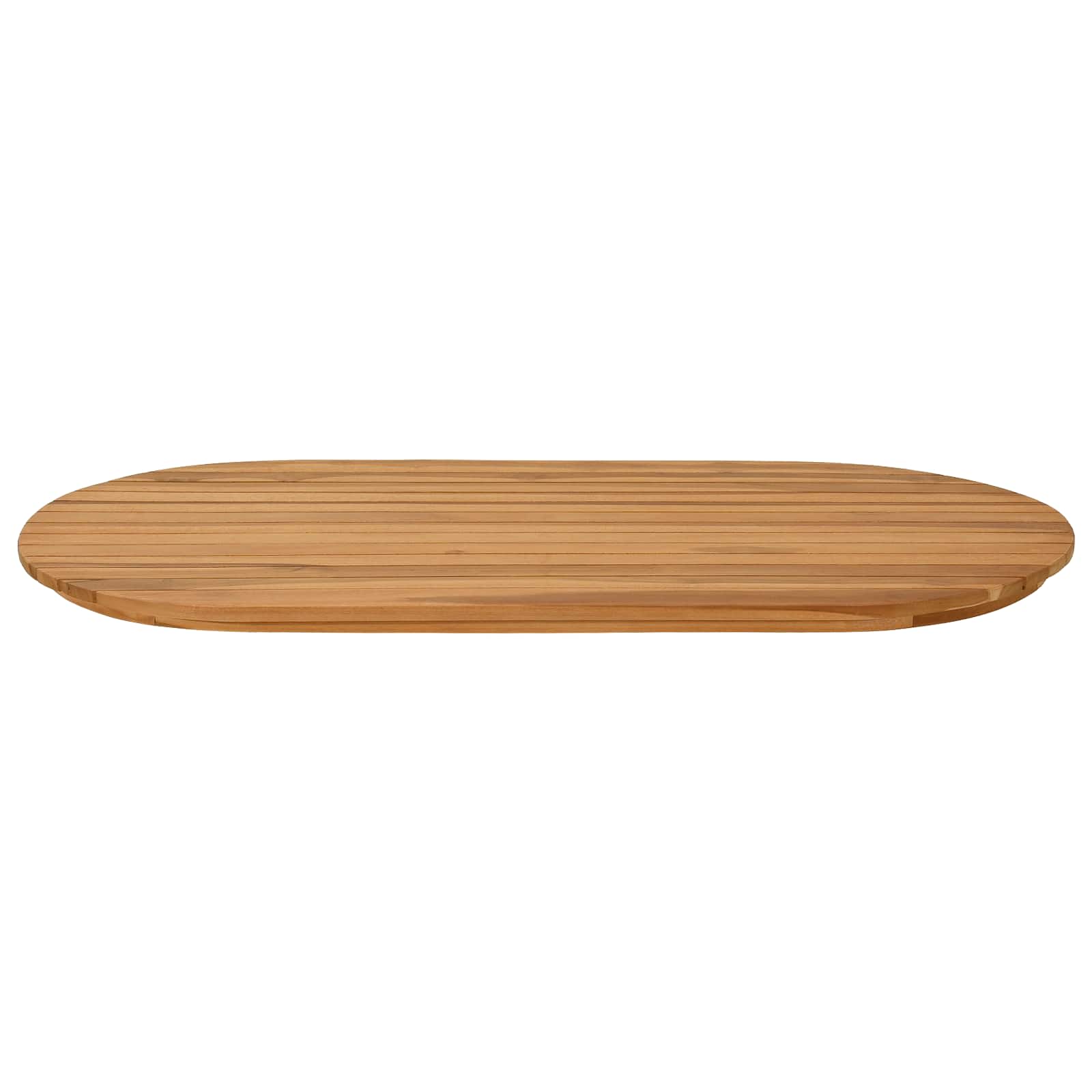 vidaXL Blat stołu 100 x 50 x 3,5 cm Owalny Lite drewno teakowe