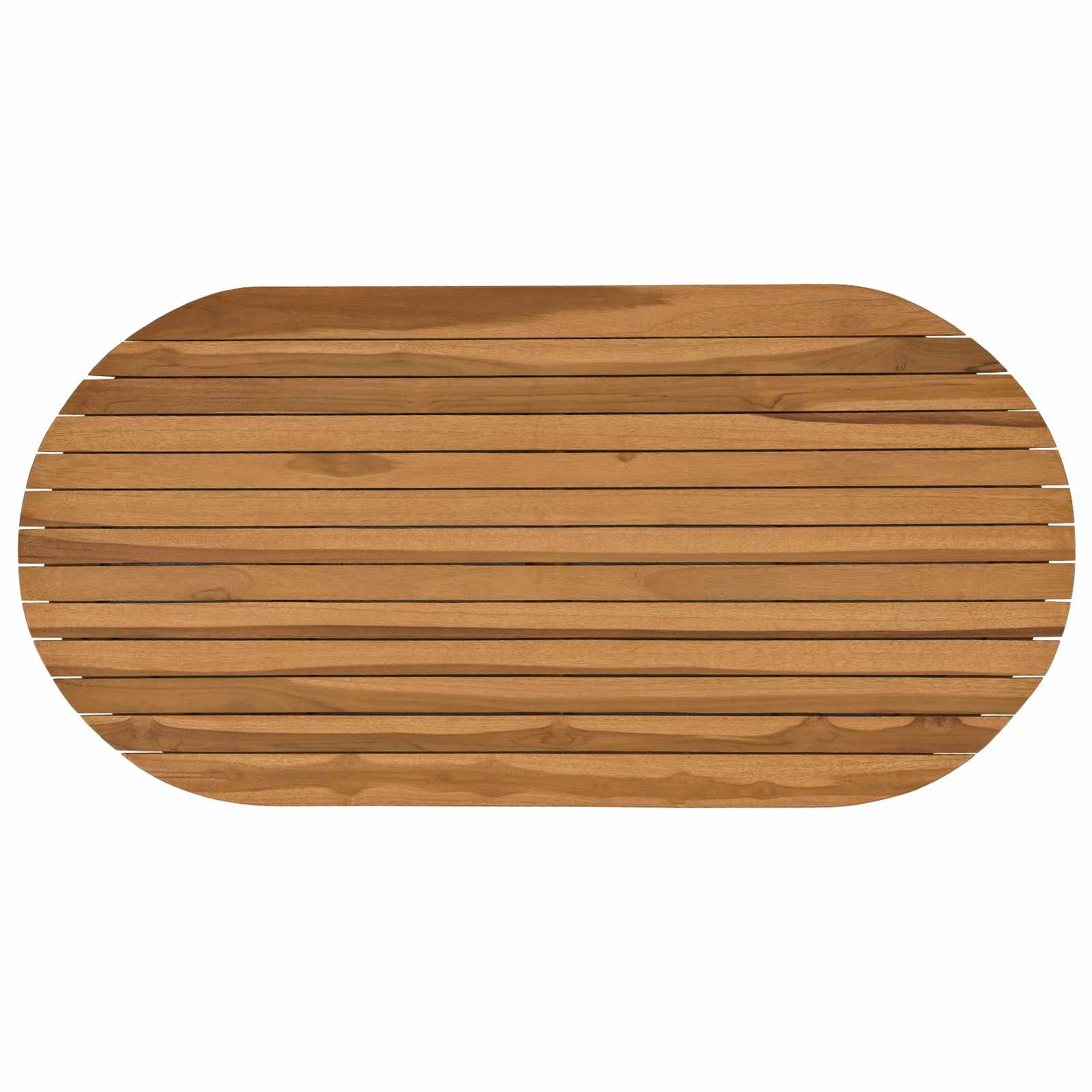 vidaXL Blat stołu 100 x 50 x 3,5 cm Owalny Lite drewno teakowe