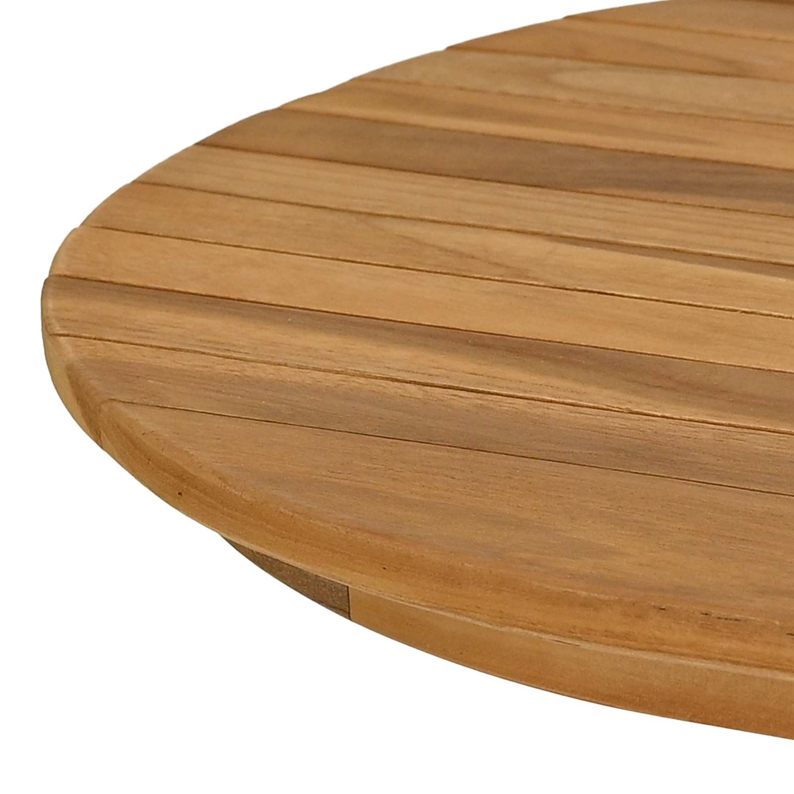vidaXL Blat stołu 110 x 55 x 3,5 cm Owalny Lite drewno teakowe