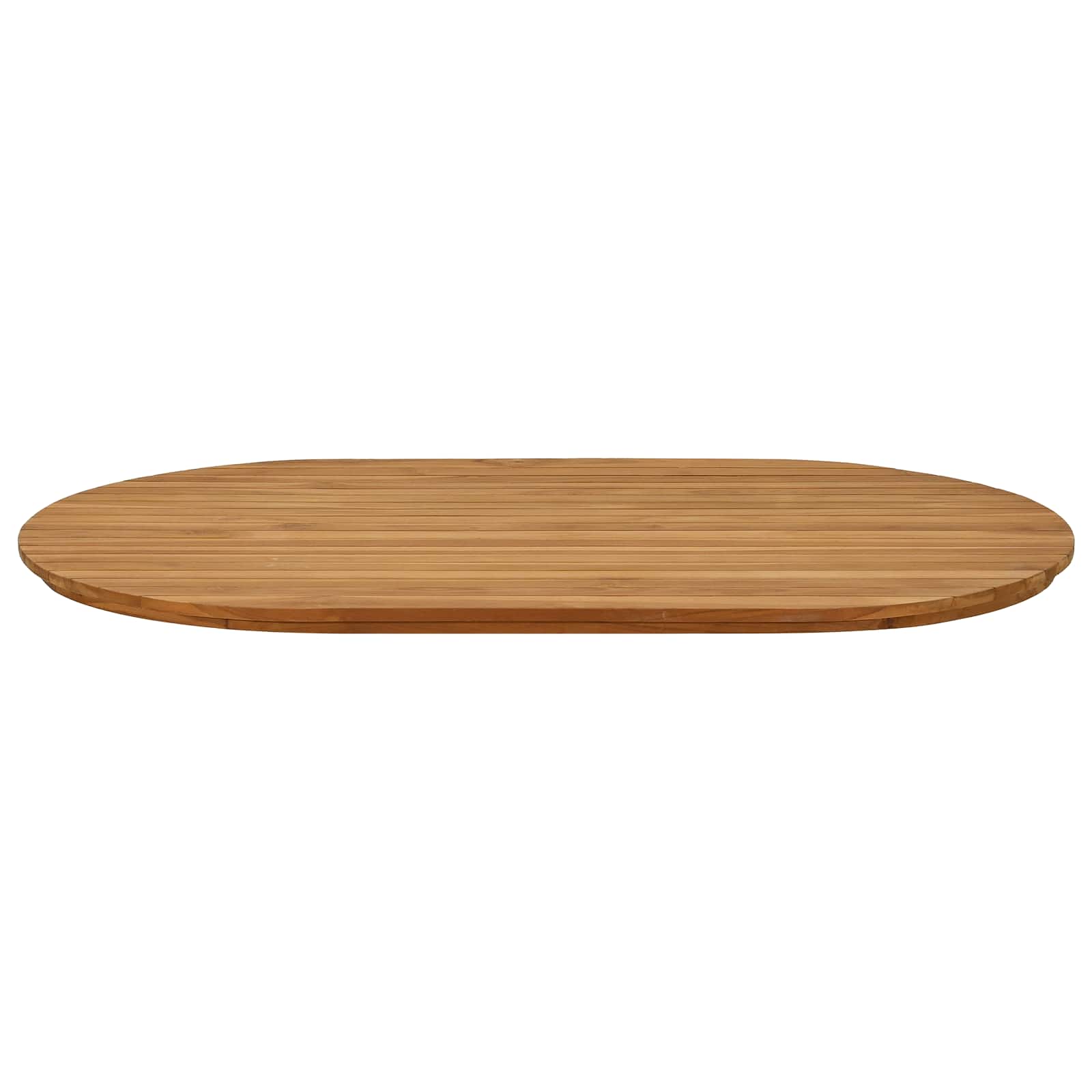 vidaXL Blat stołu 120 x 70 x 3,5 cm Owalny Lite drewno teakowe