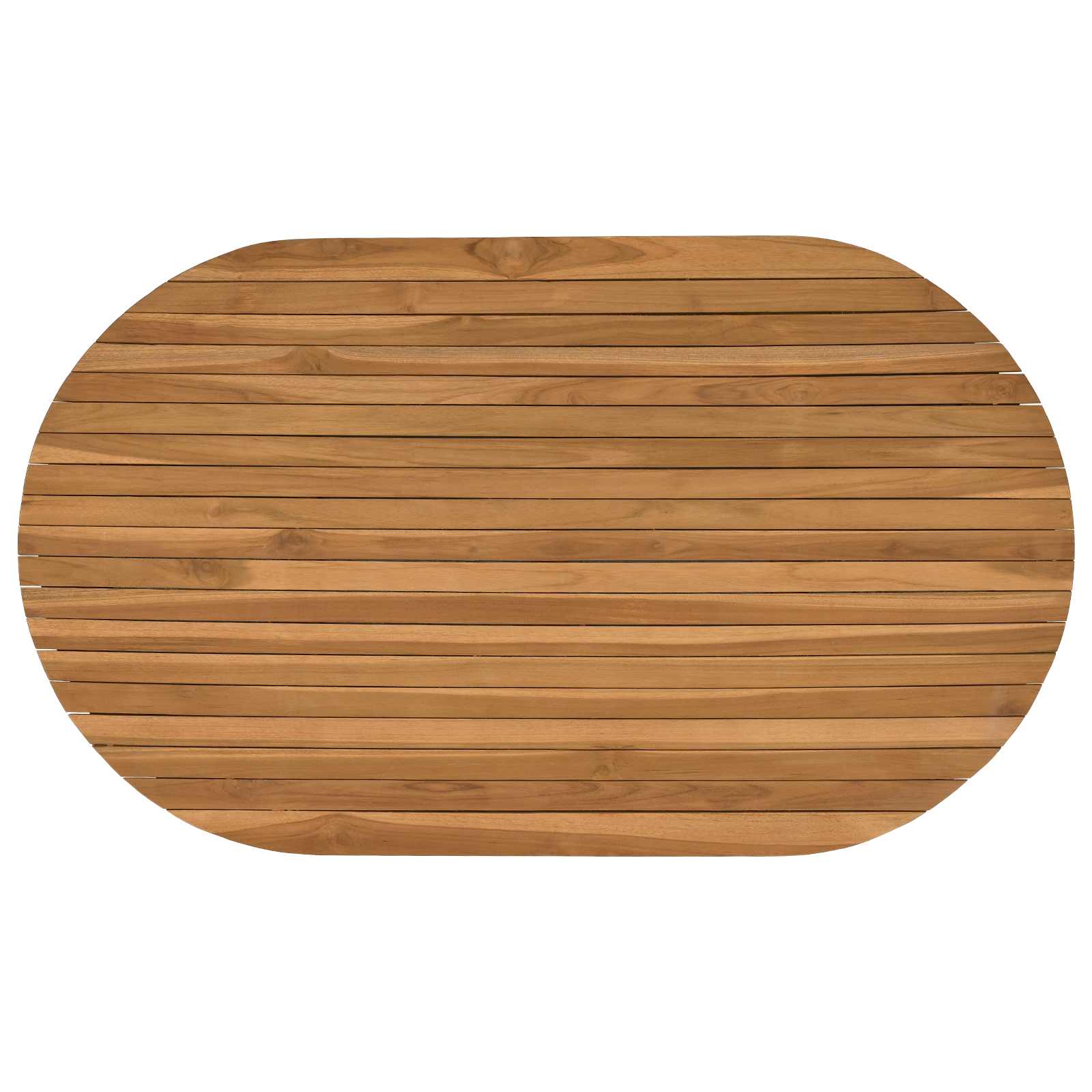 vidaXL Blat stołu 120 x 70 x 3,5 cm Owalny Lite drewno teakowe