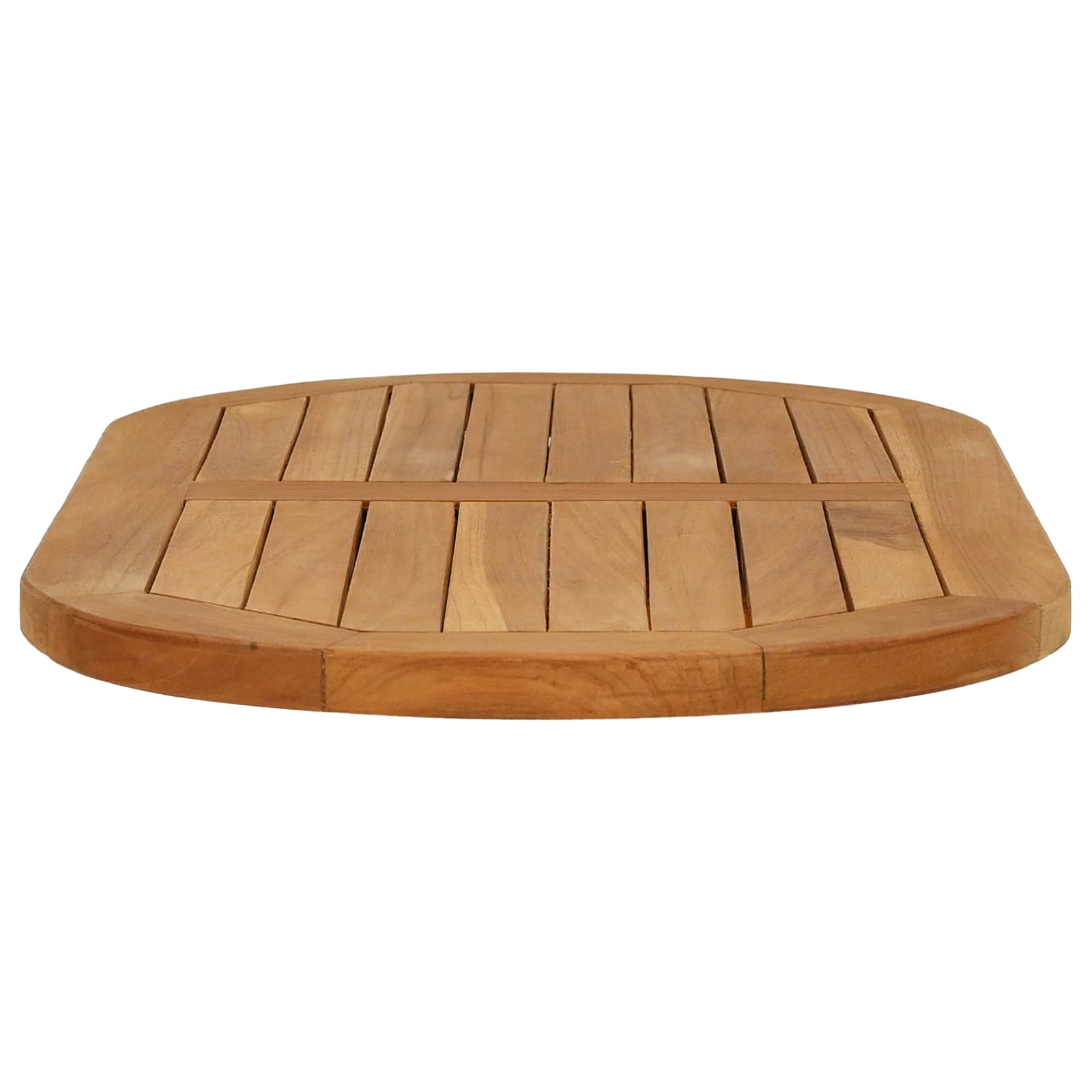 vidaXL Blat stołu 80 x 40 x 2,5 cm Owalny Lite drewno teakowe