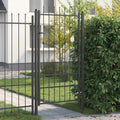 vidaXL Brama ogrodzeniowa HORST 100 x 175 cm Metal Czarny Zamykane