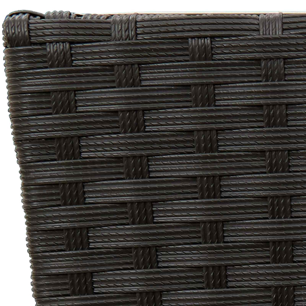 vidaXL Zestaw na świeżym powietrzu 3 pcs Czarny Metal