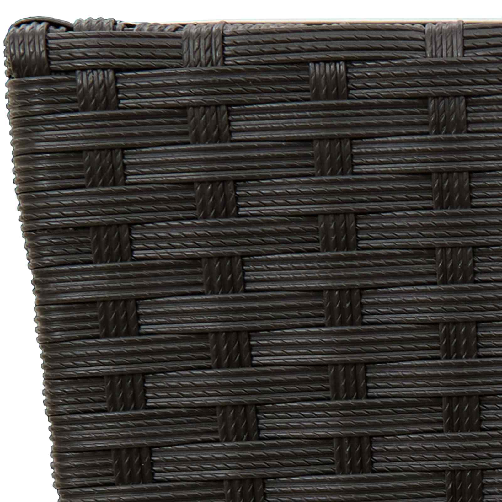 vidaXL Zestaw na świeżym powietrzu 3 pcs Czarny Metal