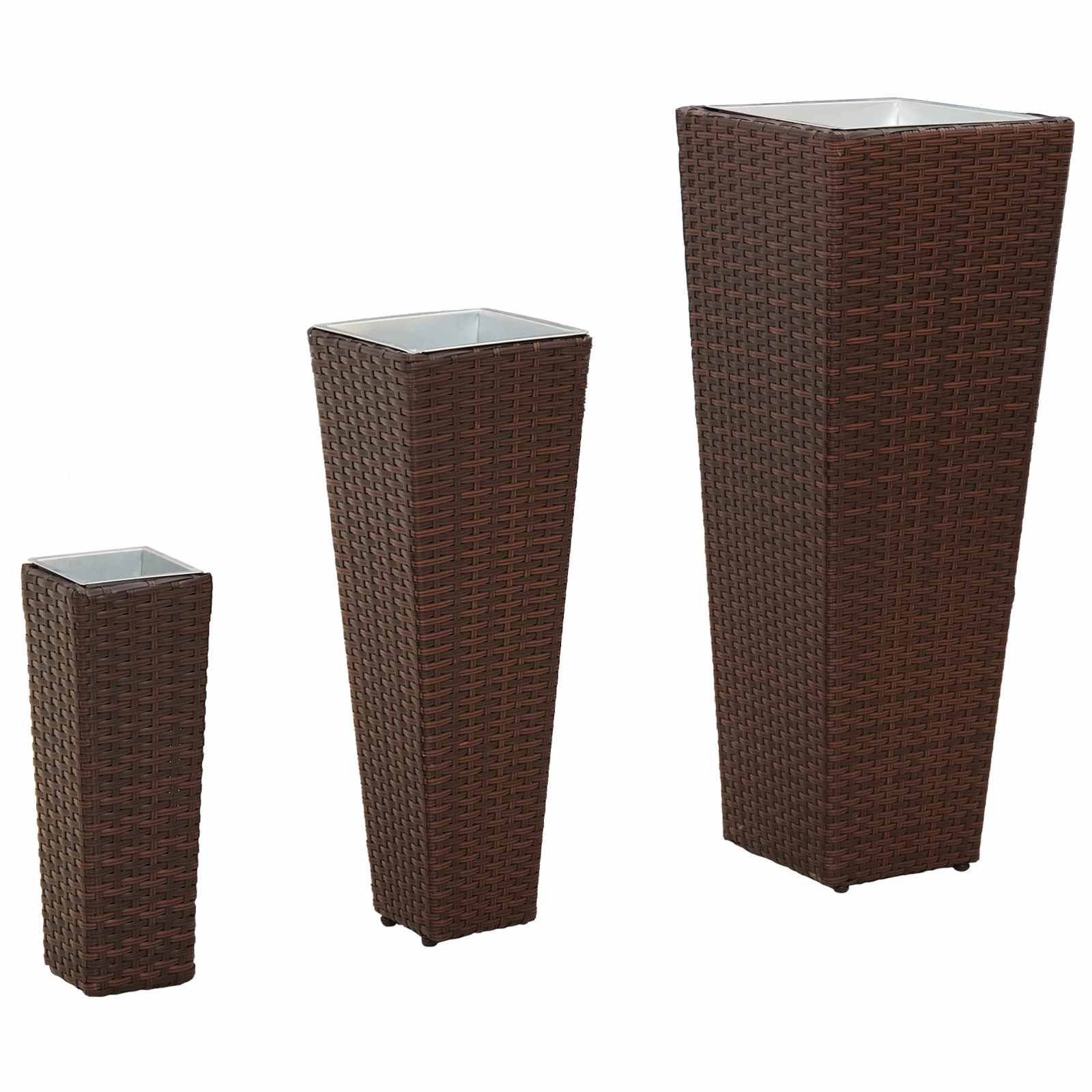 vidaXL Zestaw na świeżym powietrzu 3 pcs Metal