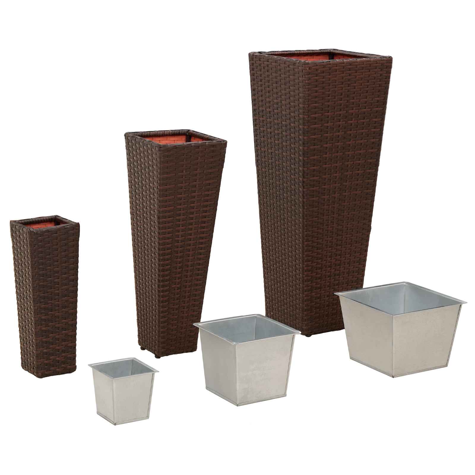 vidaXL Zestaw na świeżym powietrzu 3 pcs Metal